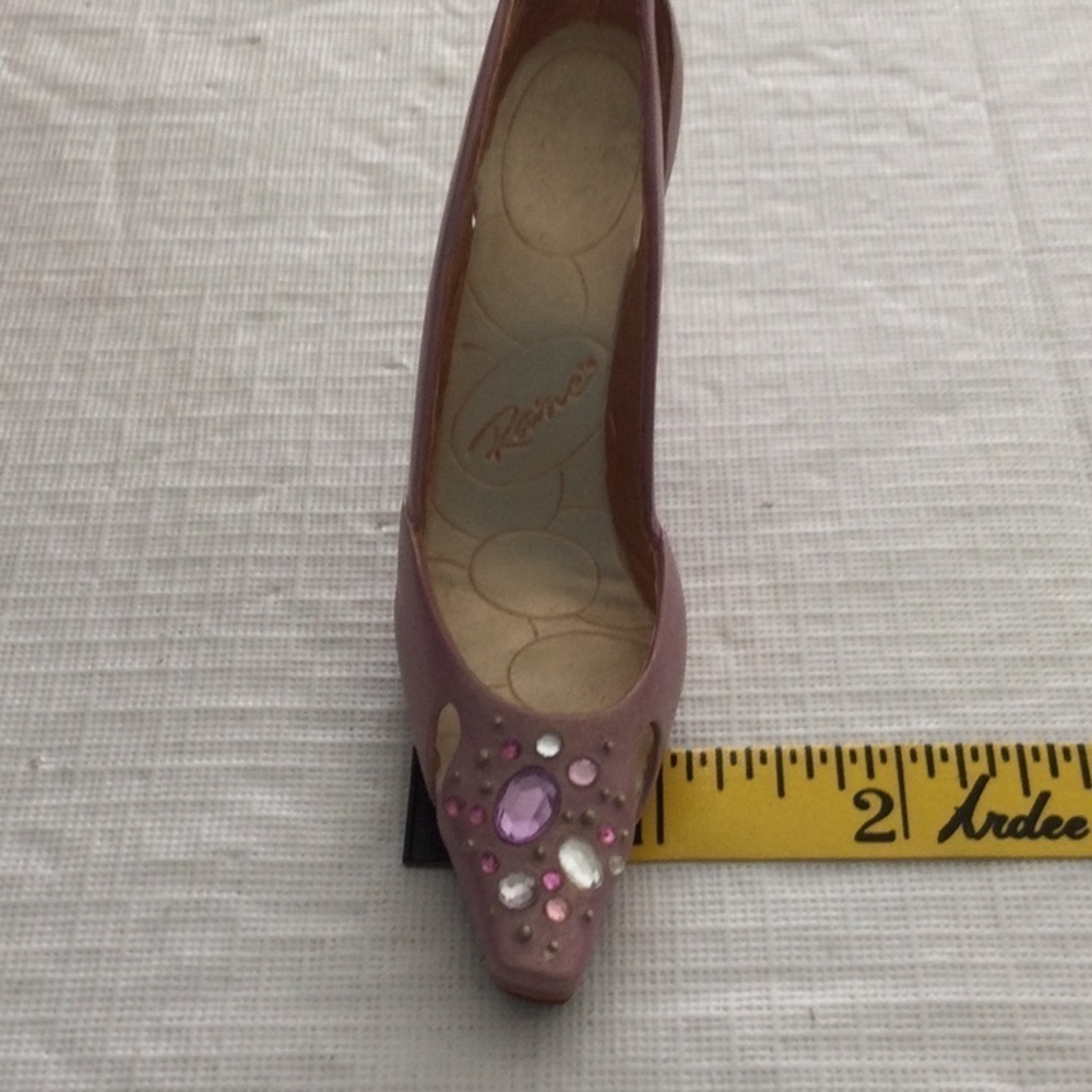 Just The Right Shoe by Raine Bling MINIATURE Fashionable shoe color color pink - Picture 4 of 7